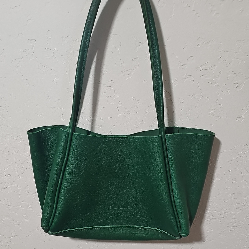Portland Leather Emerald Green Shoulder Tote